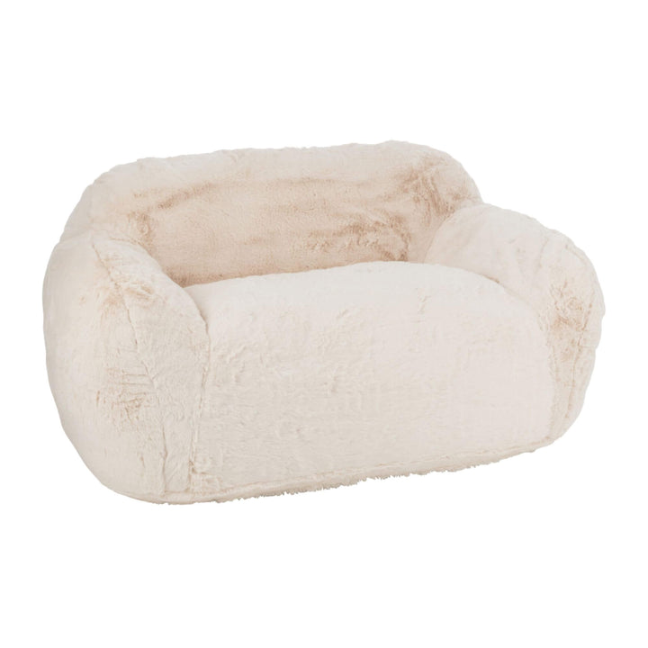 Angled view of the Fluff Sofa 2-seater highlighting plush cushioning.