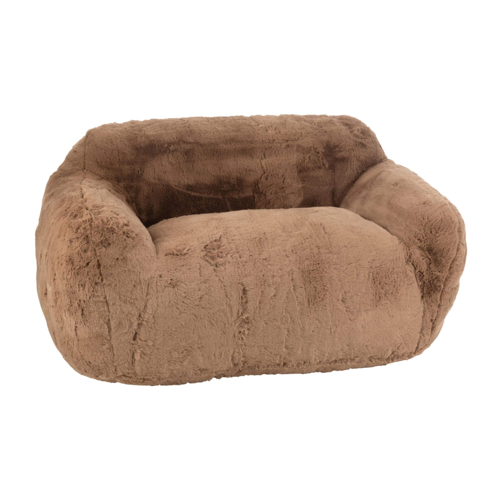 Angled view of the Fluff Sofa 2-seater highlighting plush cushioning.