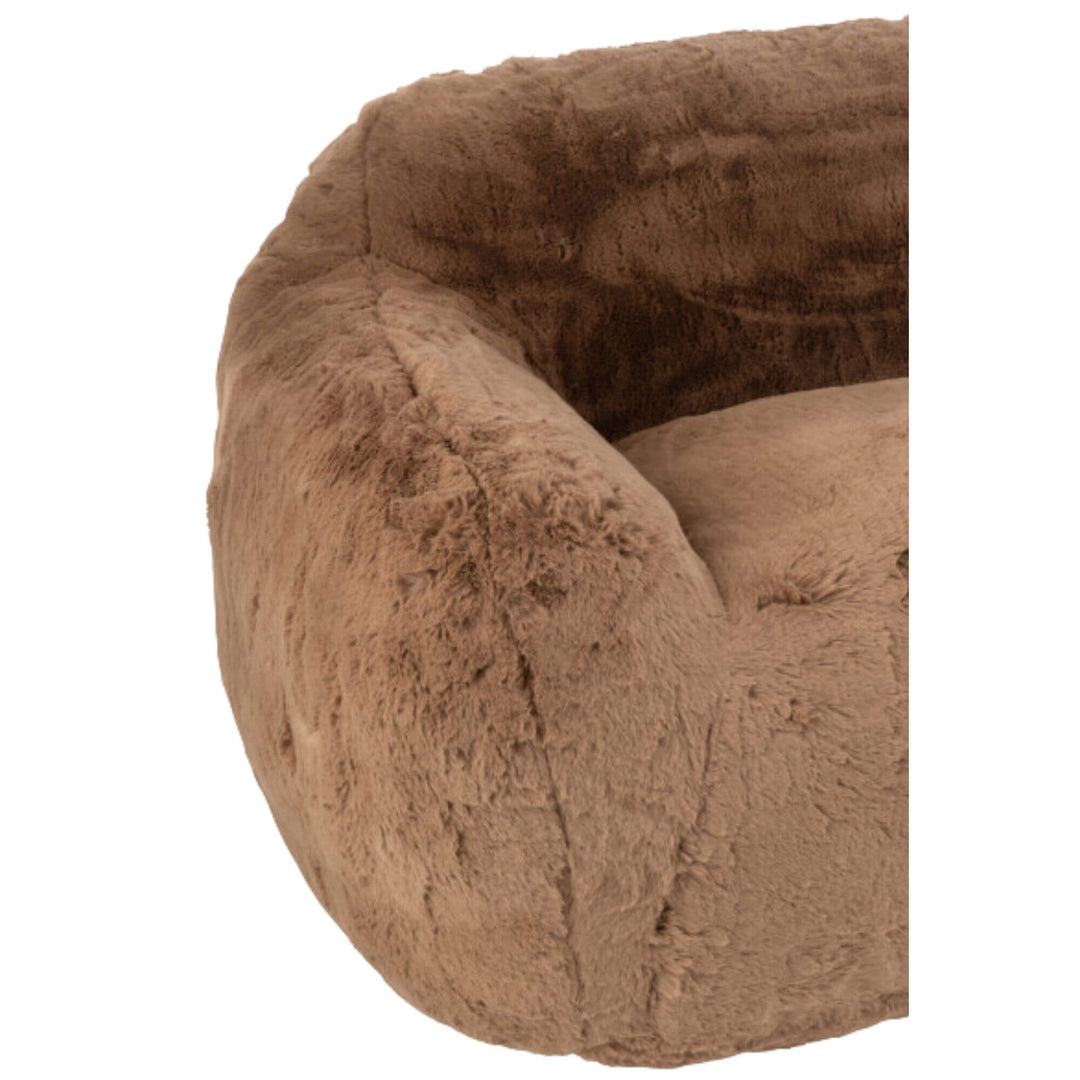 Angled view of the Fluff Sofa 2-seater highlighting plush cushioning.