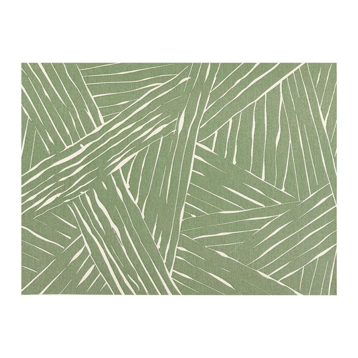 Front view of the Freek Outdoor Rug with geometric linear pattern in neutral tone.