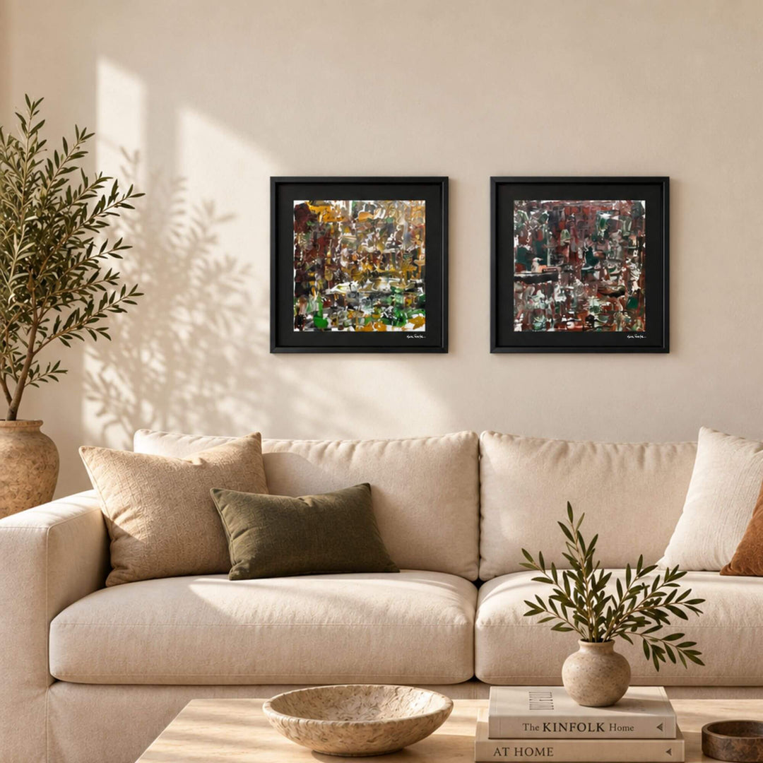 FOREST ECHO PAINTING | 54X54CM "ORIGINAL BY MANUEL PEREYRA"
