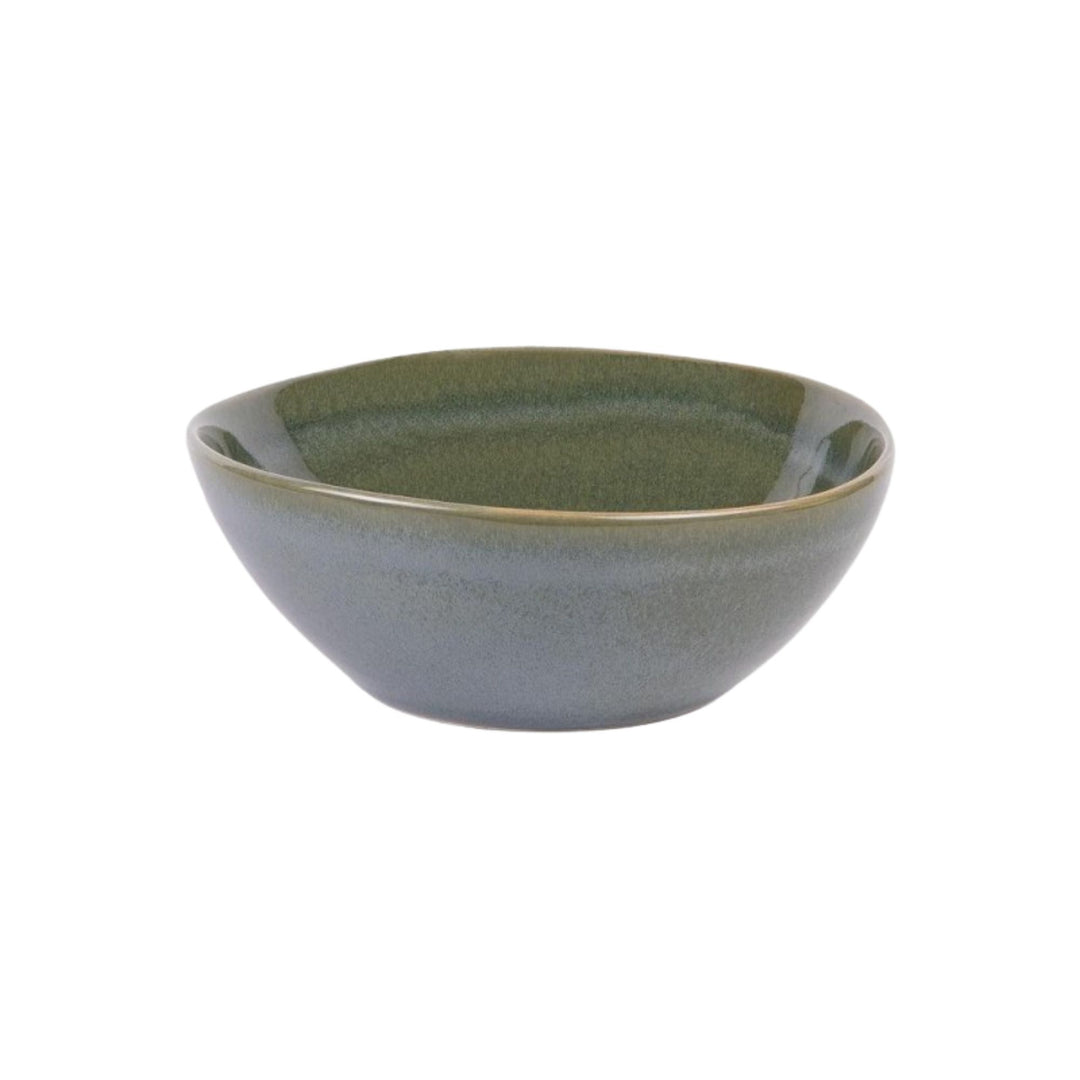 Ceramic bowl from the Green Symphony tableware collection with handcrafted glaze.