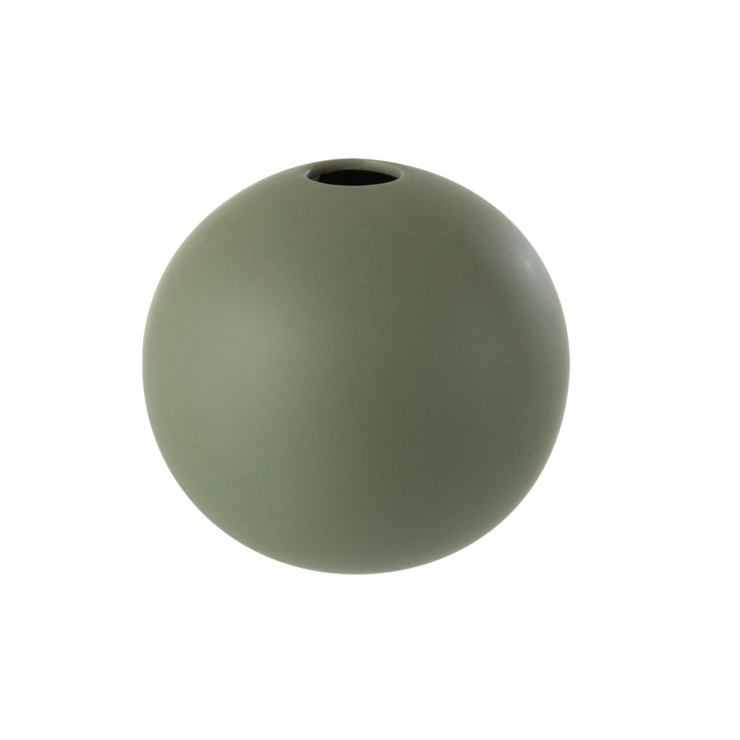 Medium Green Mate Vase showing rounded silhouette and smooth texture.