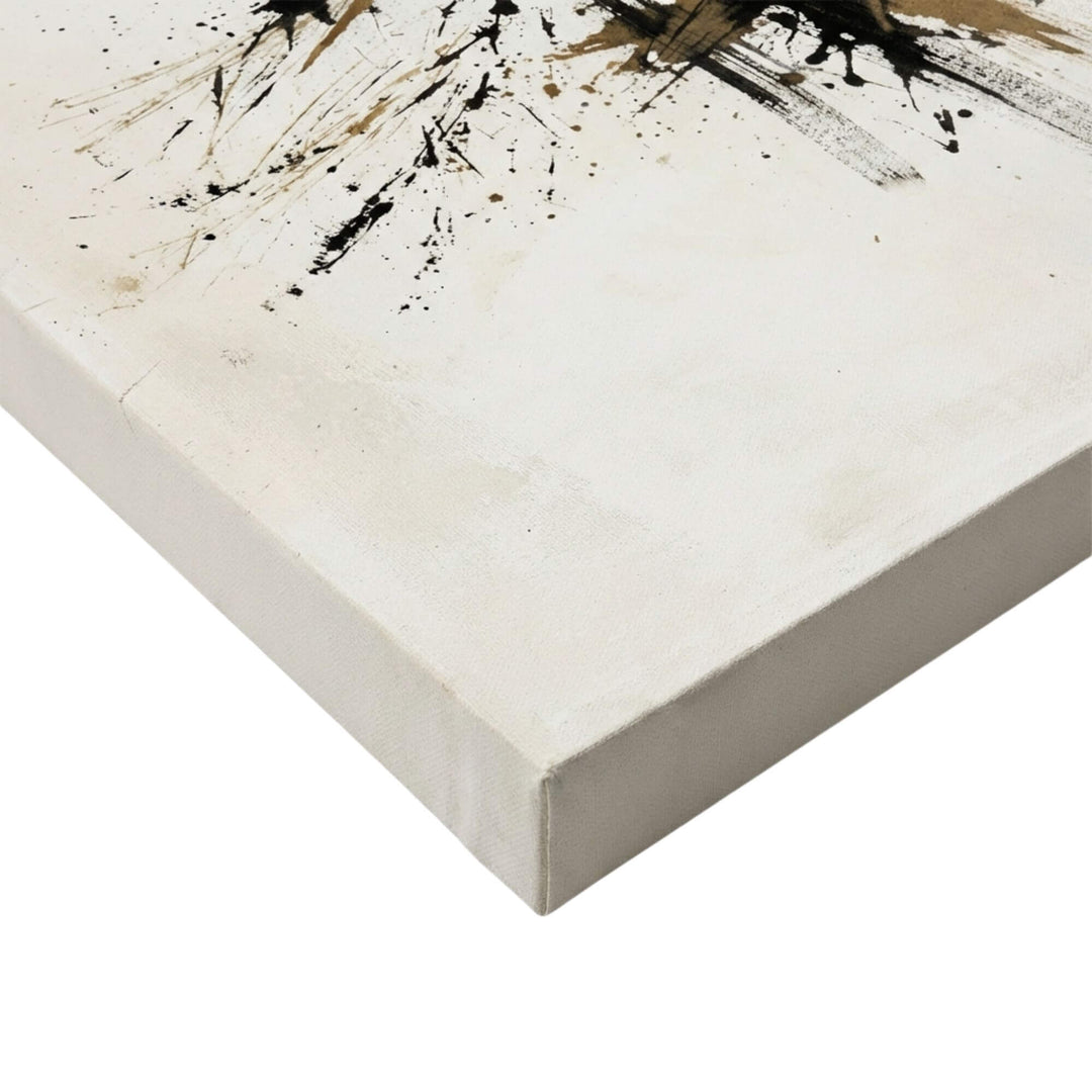 Side angle highlighting the canvas depth and clean wood frame.