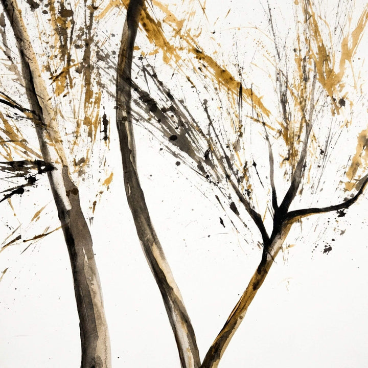 Close-up detail of the expressive brushstrokes and textured paint finish.