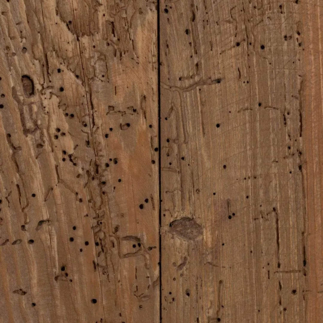 Close-up detail of wooden door
