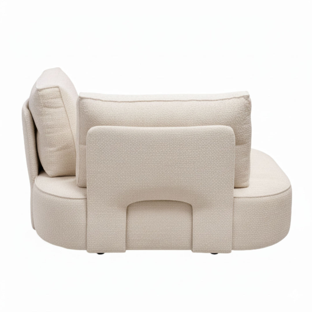 Rear view of a Corner Hera module showing seat, back and base detail.