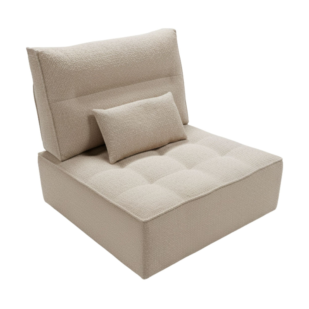 Angled view of a single Hera module showing seat, back and base detail.