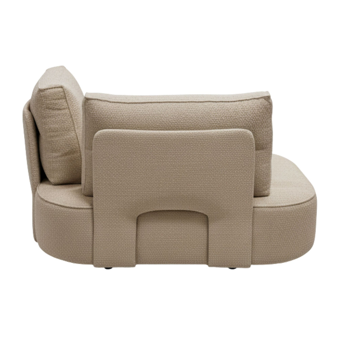 Rear view of a Corner Hera module showing seat, back and base detail.