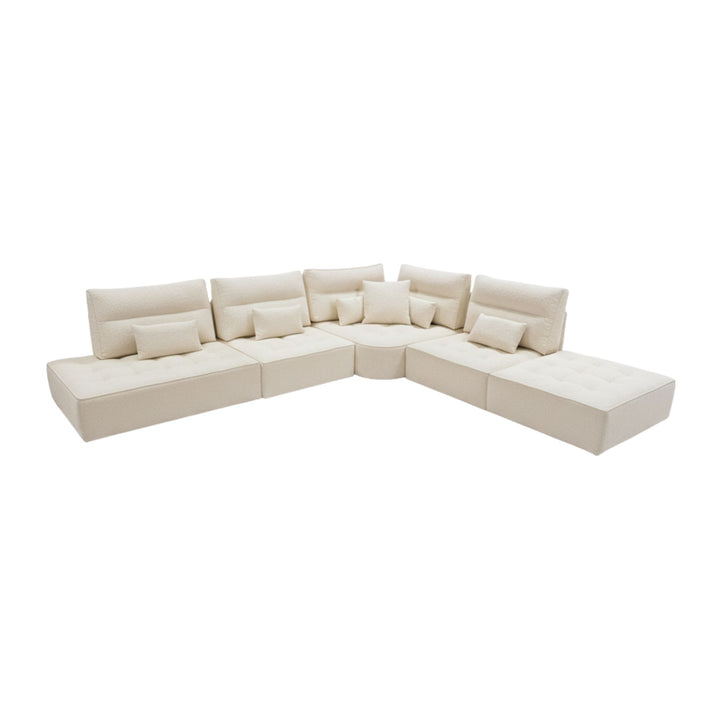 Alternative L-shaped configuration of the Hera Modular Sofa with chaise-style end.