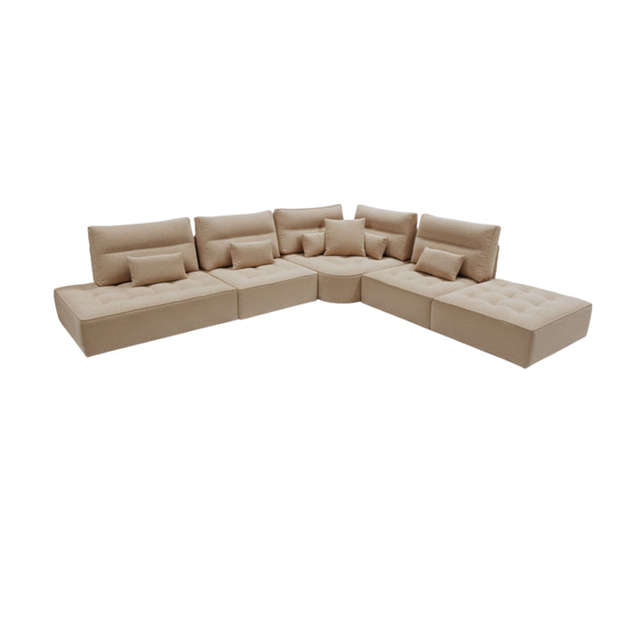 Alternative L-shaped configuration of the Hera Modular Sofa with chaise-style end.