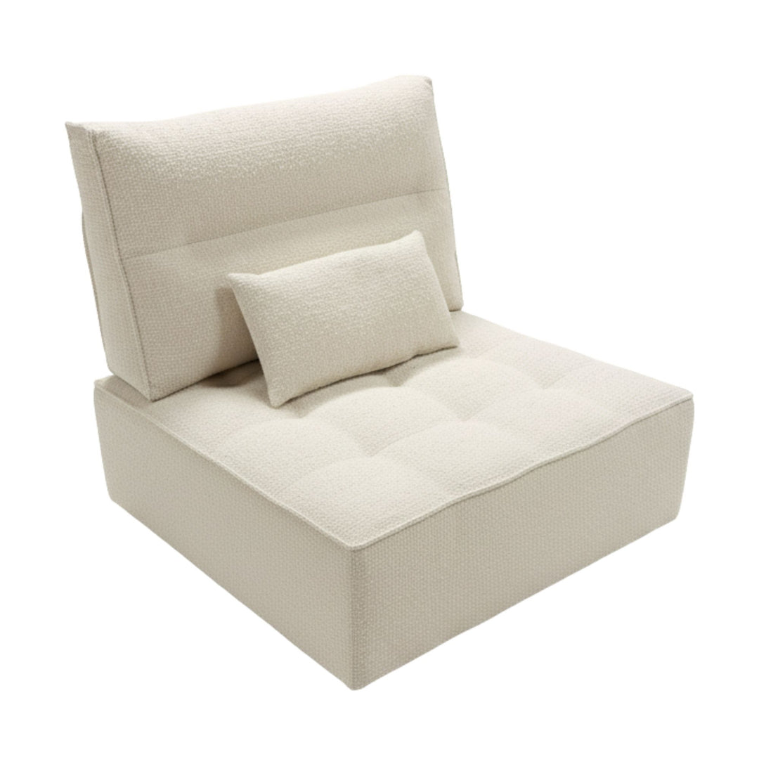 Angled view of a single Hera module showing seat, back and base detail.