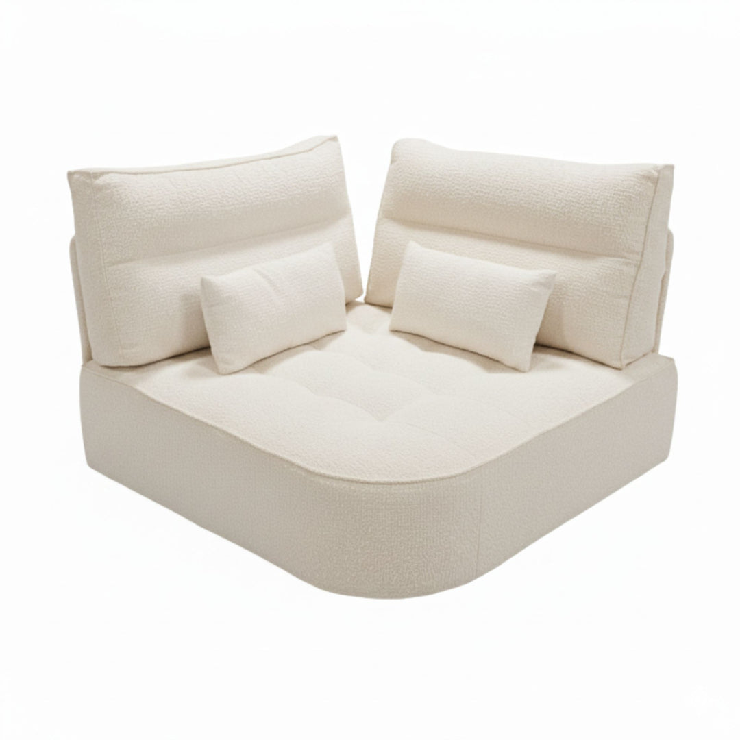 Front view of a Corner Hera module showing seat, back and base detail.