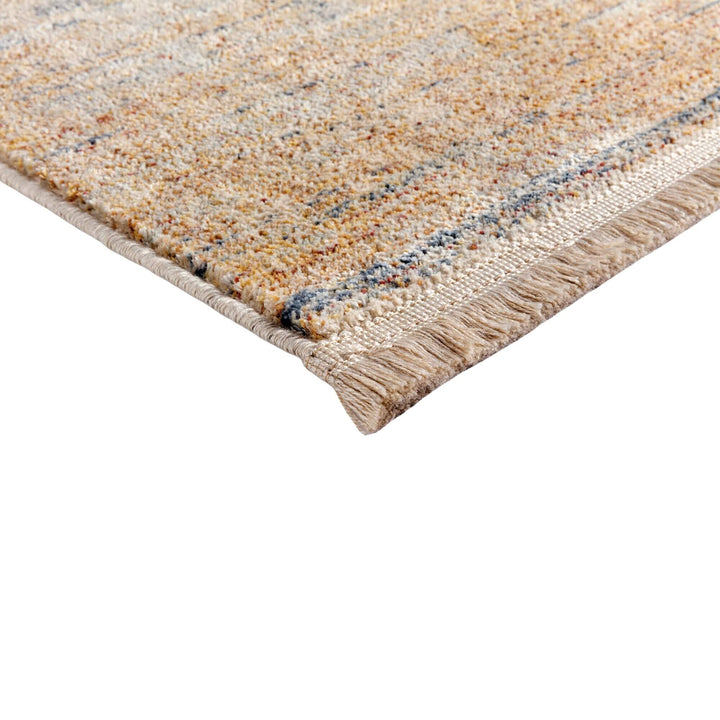 Close-up of the Himalaya rug showing viscose sheen and textured detailing.