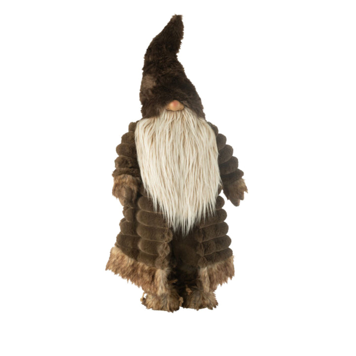 Large Howard Gnome figure displayed with brown fur-textured clothing.