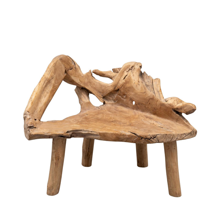 ISHA TEAK ROOT WOOD BENCH