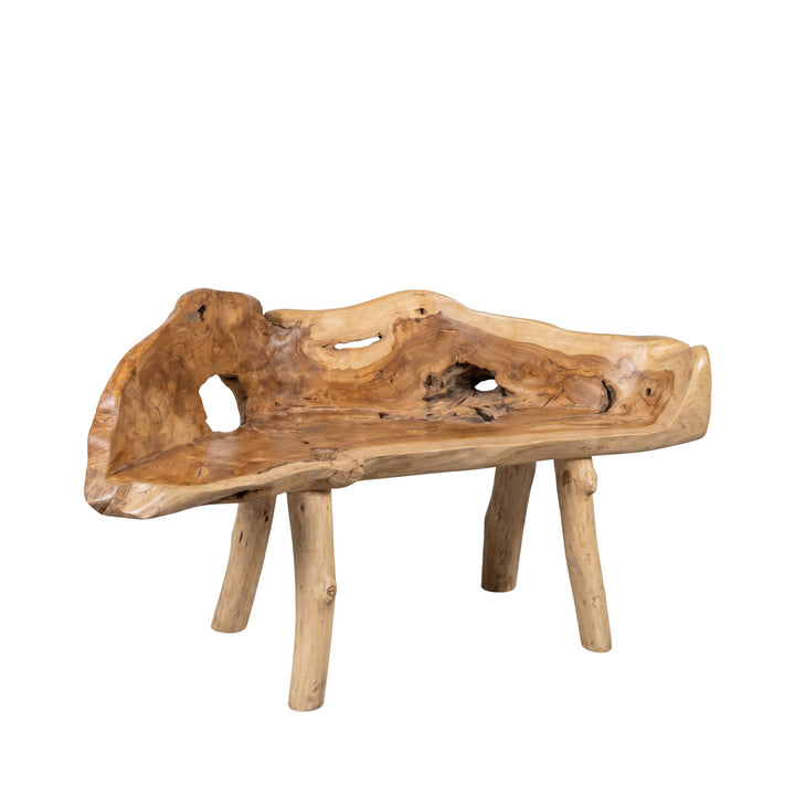 ISHA TEAK ROOT WOOD BENCH