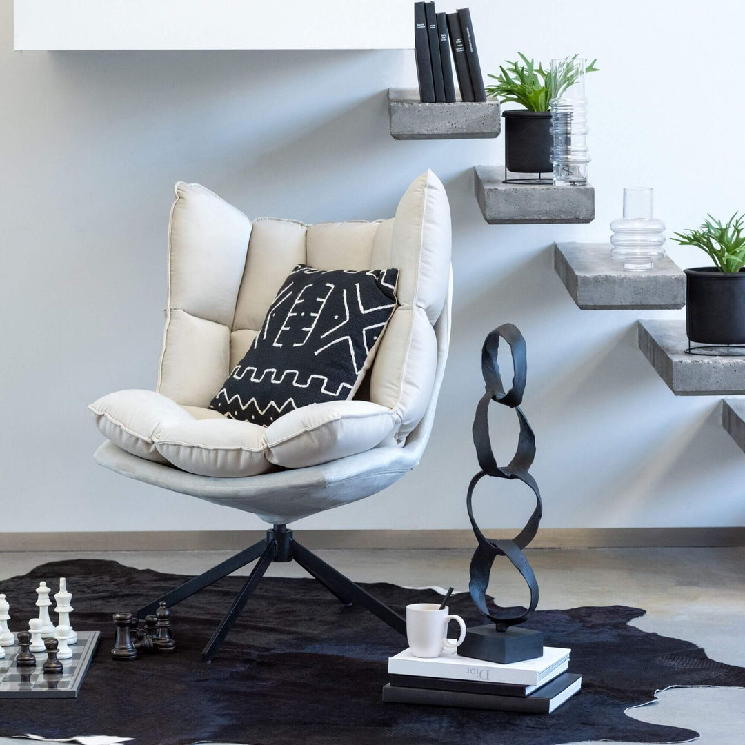 JACOB CUSHION X | BLACK 45X45CM