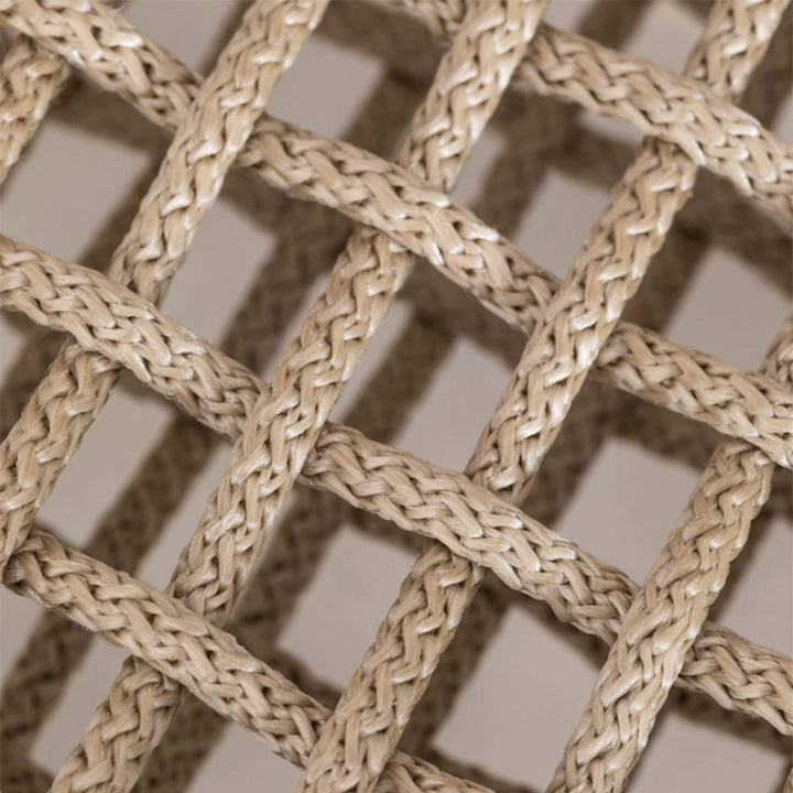 Close-up of the Jaipur Dining Chair's woven seat texture.