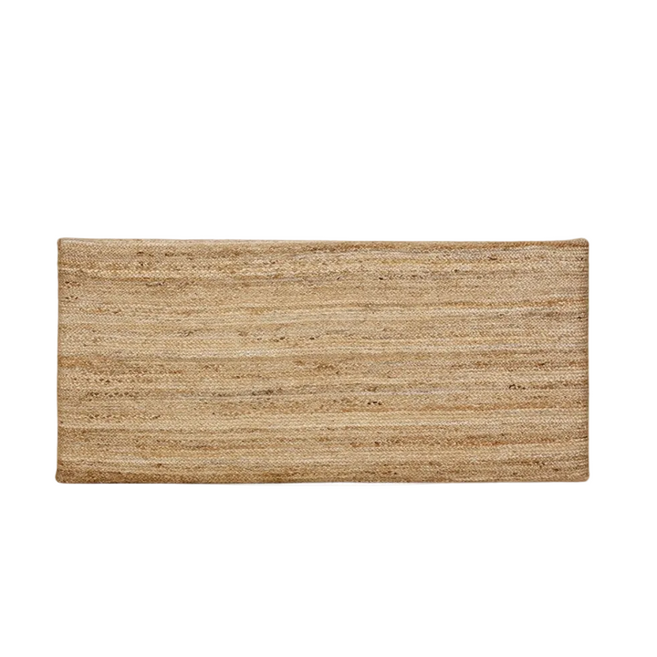 Front view of Jute Headboard displaying its natural woven jute texture.