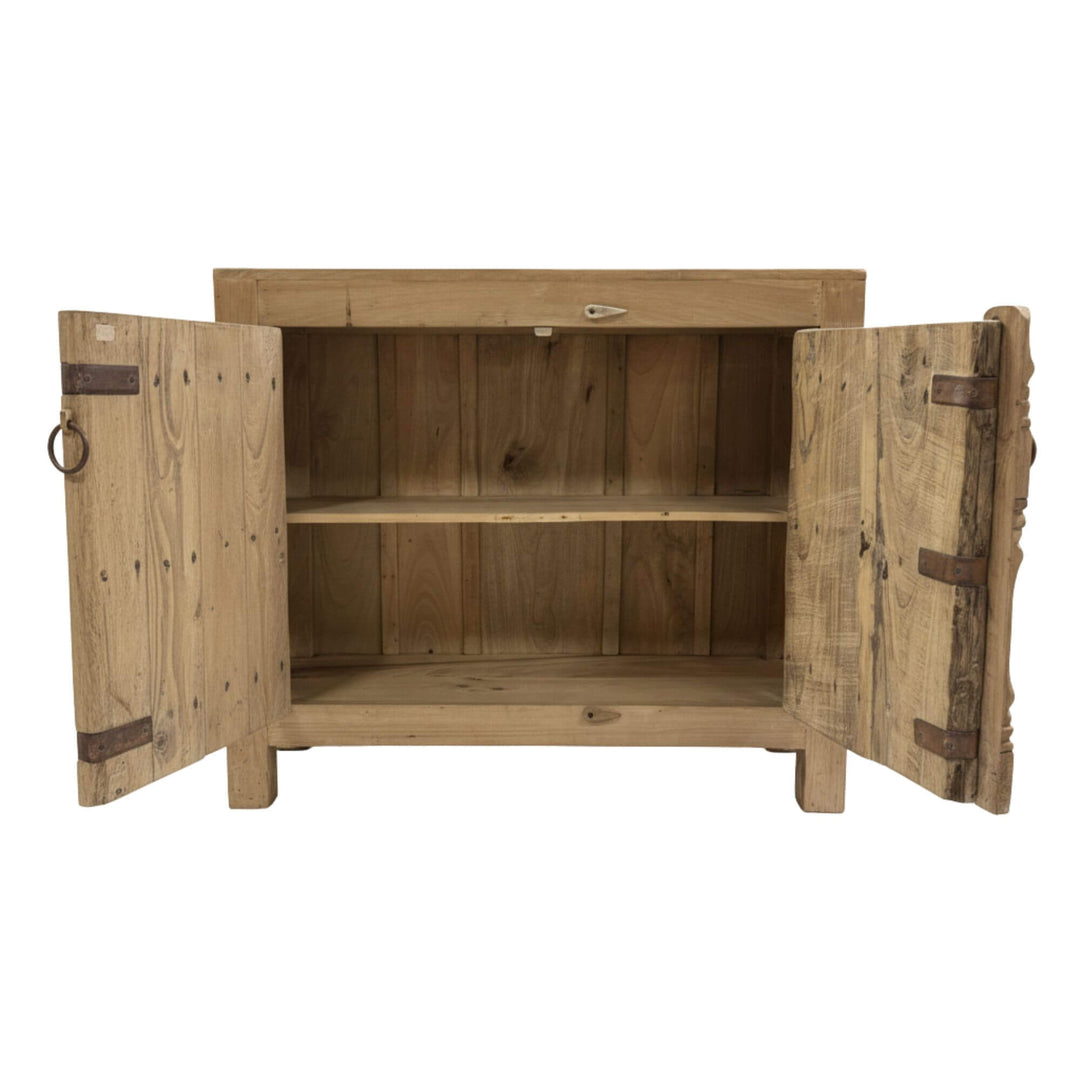 Open view of the Kalap Buffet showing interior storage space.