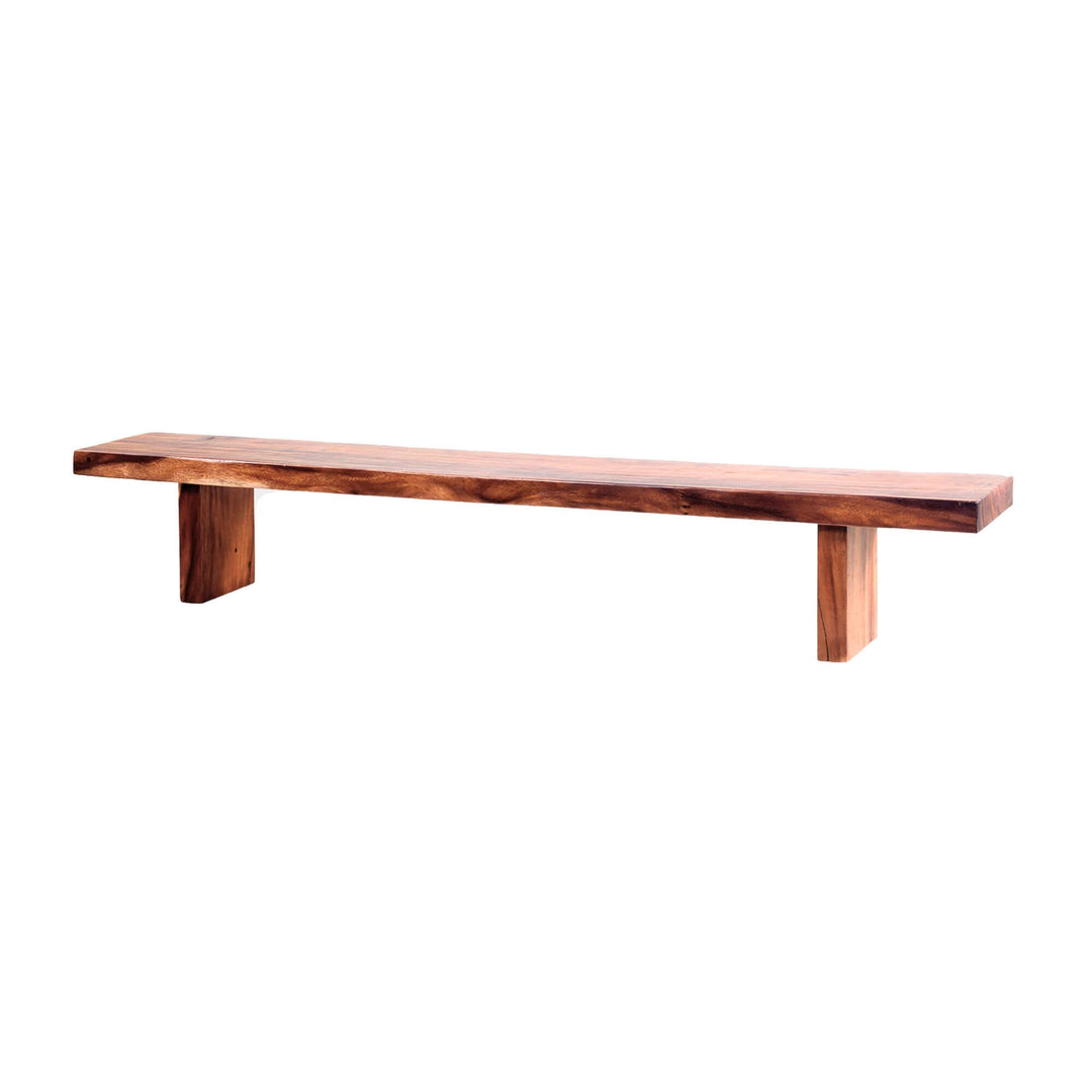 KARIMATA SUAR WOOD BENCH on a white background