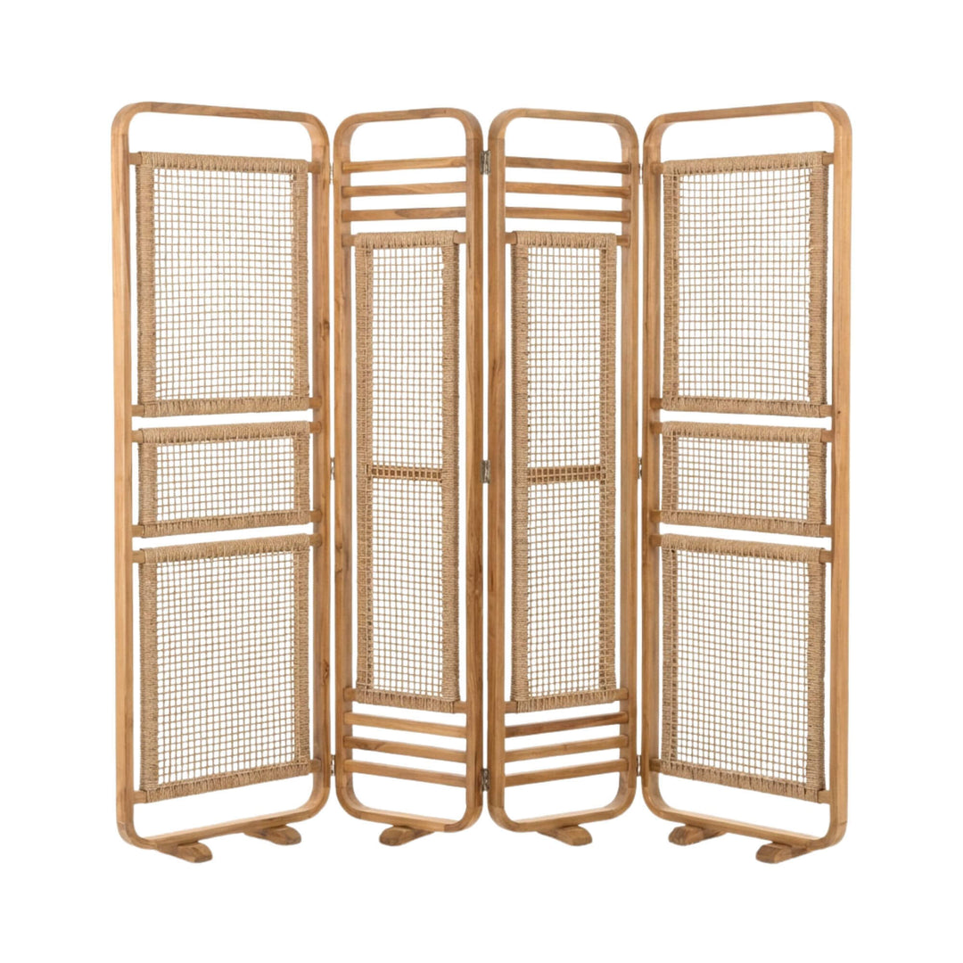 Angled view highlighting the folding structure and natural proportions of the divider.