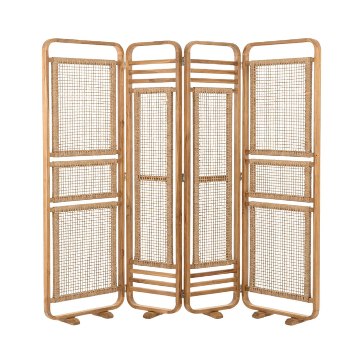 Angled view highlighting the folding structure and natural proportions of the divider.