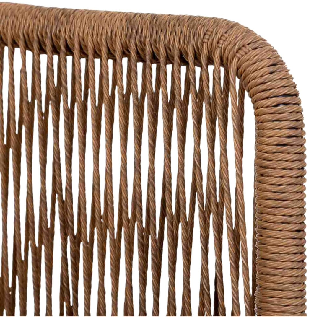 Close-up of synthetic fiber backrest
