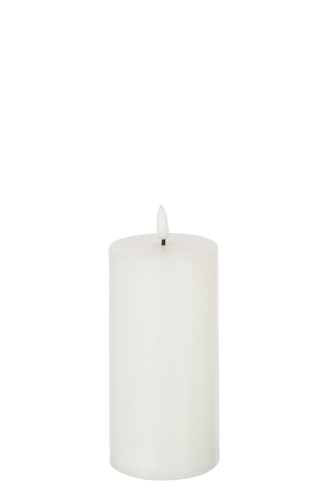Medium Led Candle White on white background