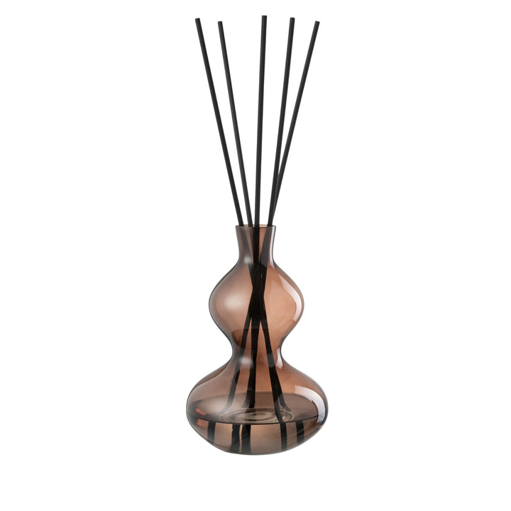 Close-up of the Lily Land diffuser emphasizing the sculptural glass shape.