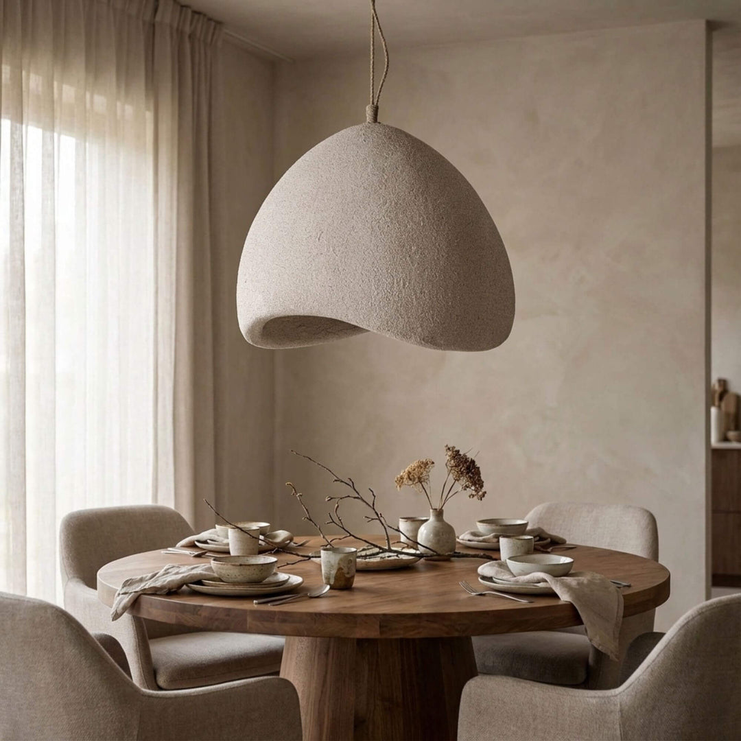 Styled dining room with Lua ceiling lamp