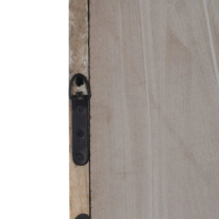 Linoa Slim Floor Mirror with carved sheesham wood frame.