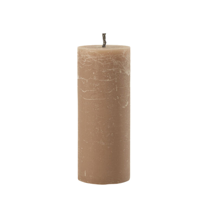 Medium Mahe Brown Outdoor Candle showing rustic brown tone and outdoor-ready design.