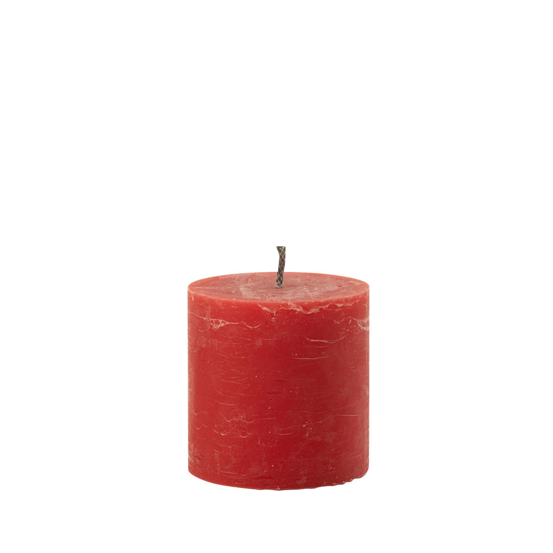 Extra Small Mahe Red Outdoor Candle in bright Red paraffin.