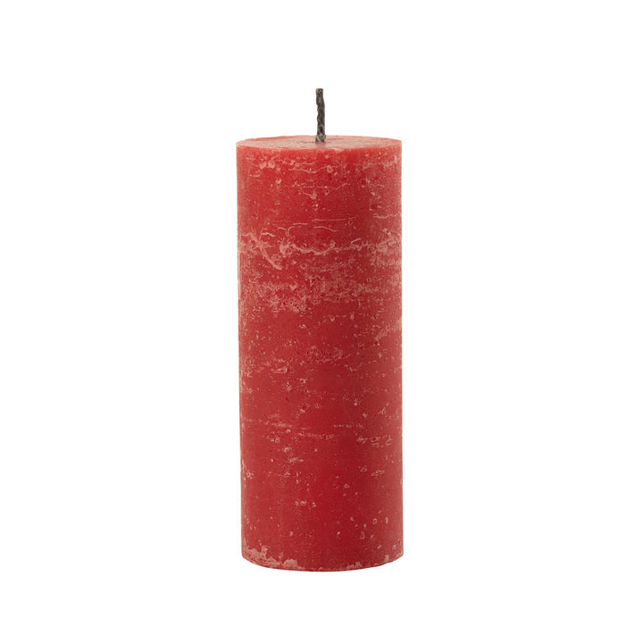 Medium Mahe Red Outdoor Candle in bright pink paraffin.