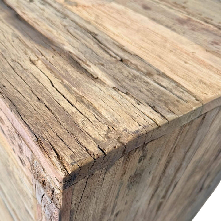 Close-up of wood grain texture