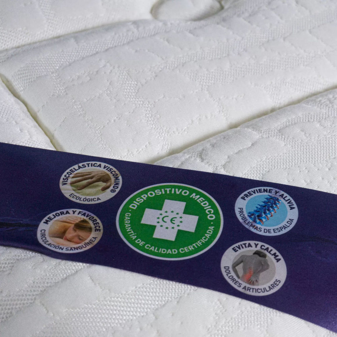 Close-up of the quilted surface emphasizing texture and comfort zones.