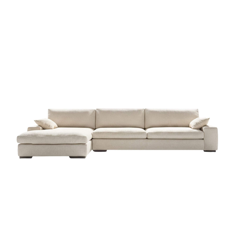 Beige Milano sofa on a white background