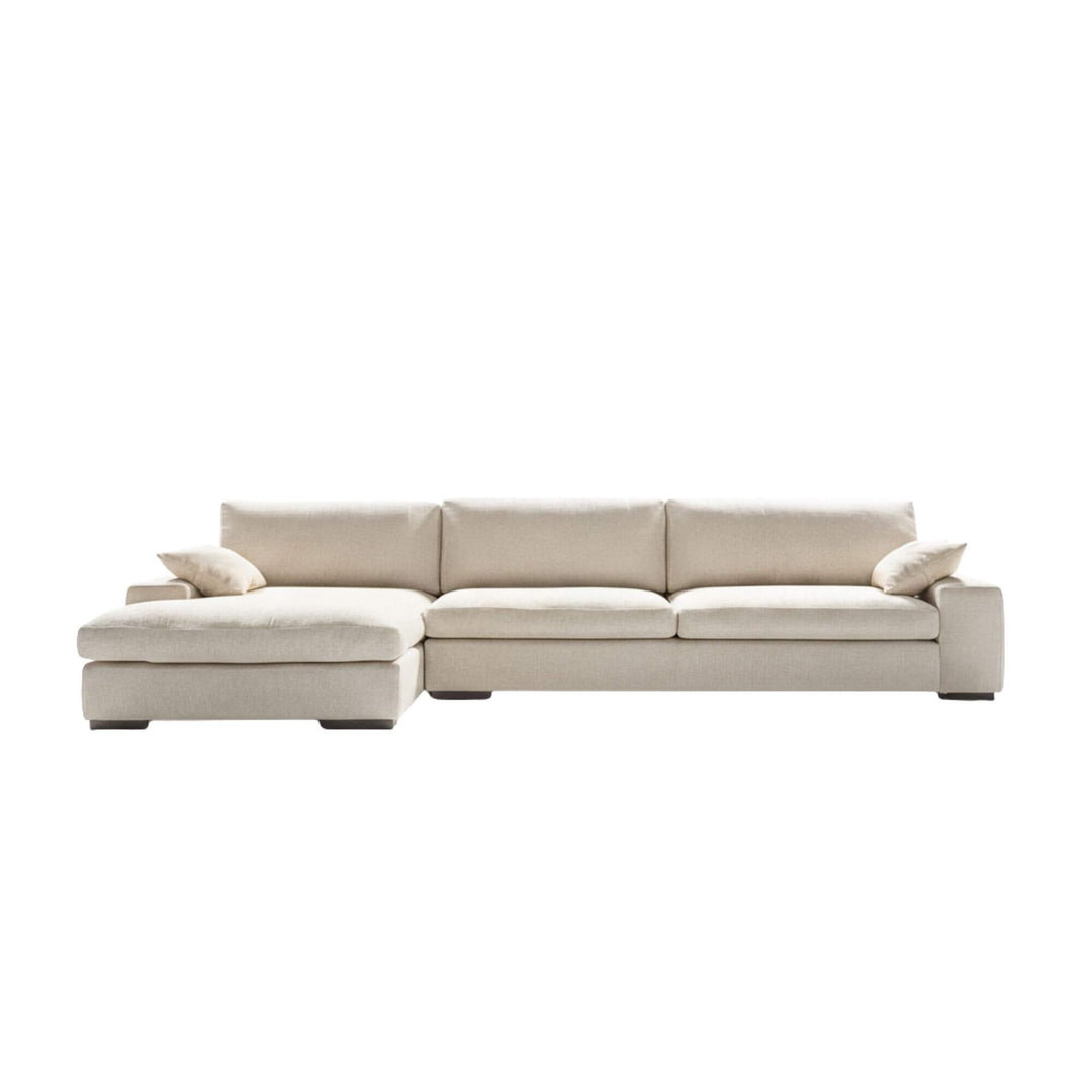 Beige Milano sofa on a white background