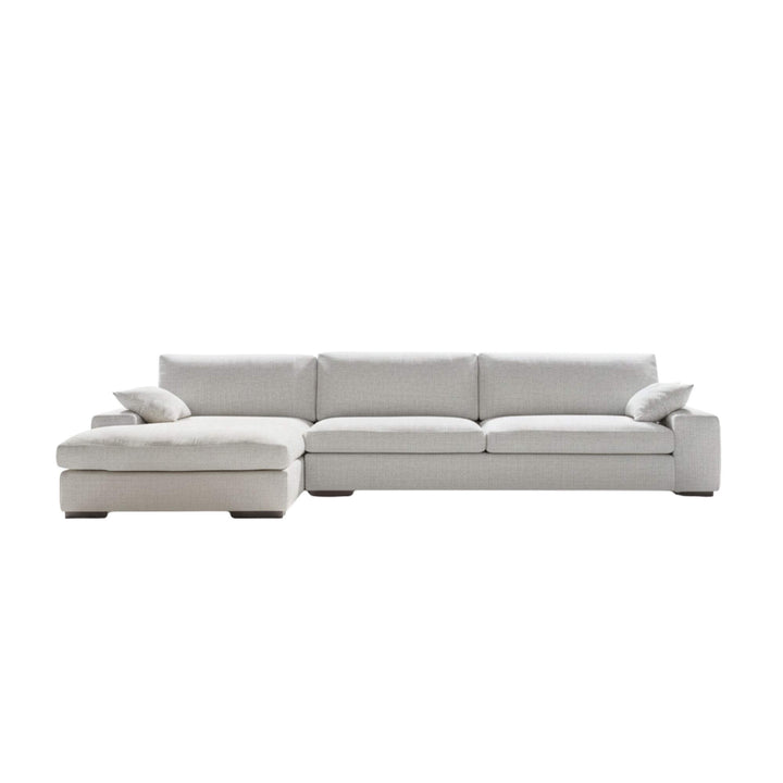 Light grey Milano sofa on a white background