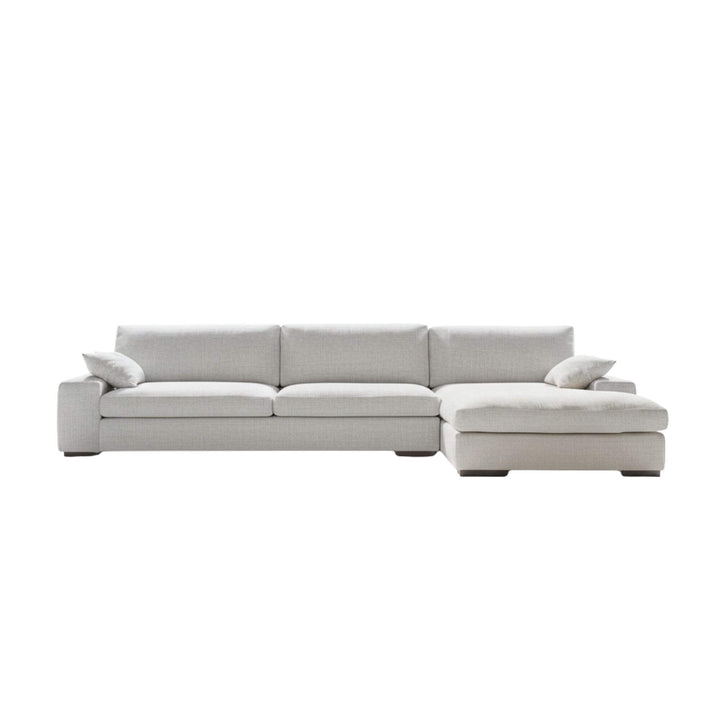 Light grey Milano sofa on a white background