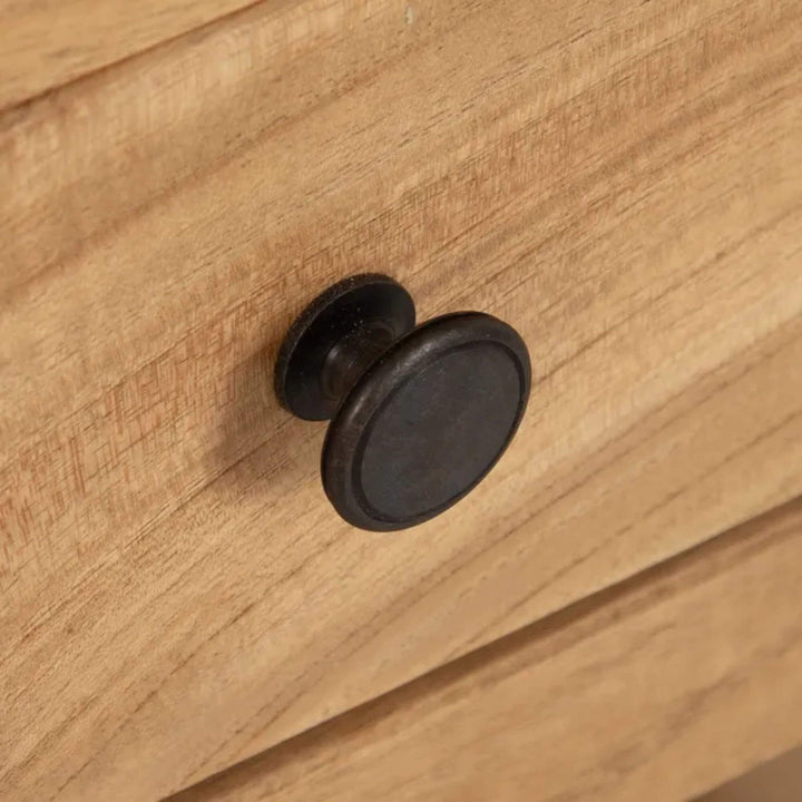 Close-up of metal knob 