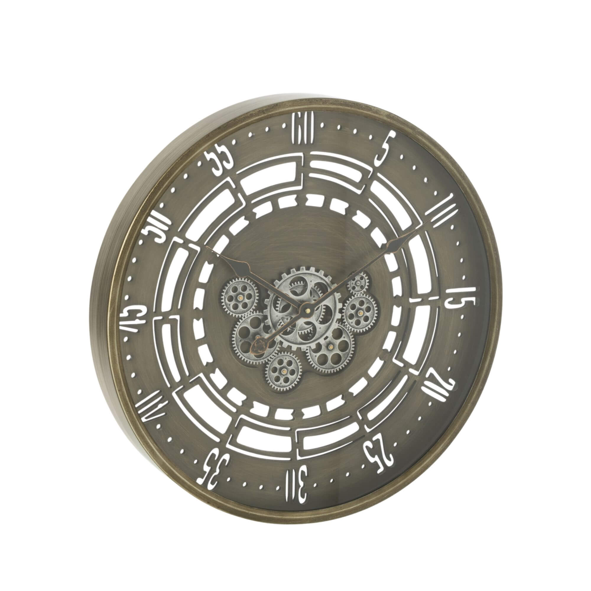 Mitreo Metal Clock | Industrial Gear Wall Clock – SYBARTUM