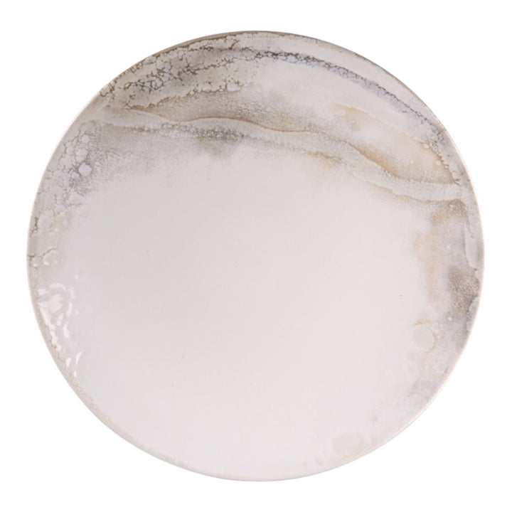 Ceramic Serving Plate from the Mojave tableware collection with soft organic finish.