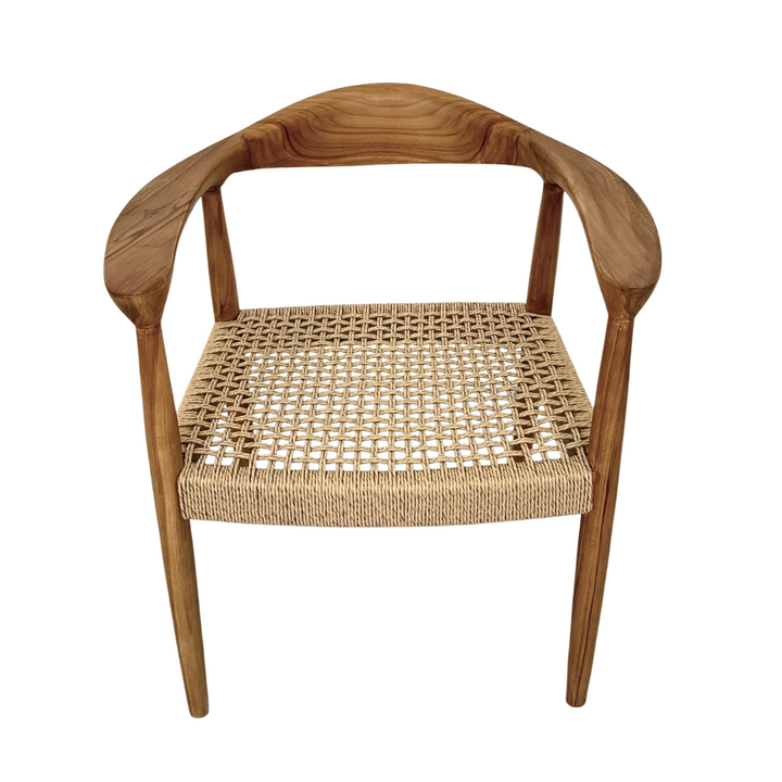 Mur Dining Chair side profile highlighting armrest design.