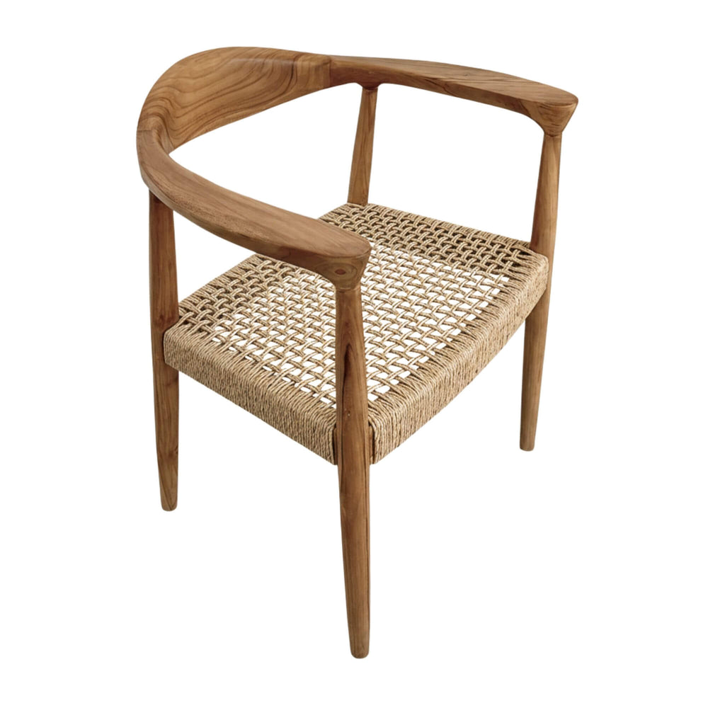 Angled view of Mur Dining Chair on white background