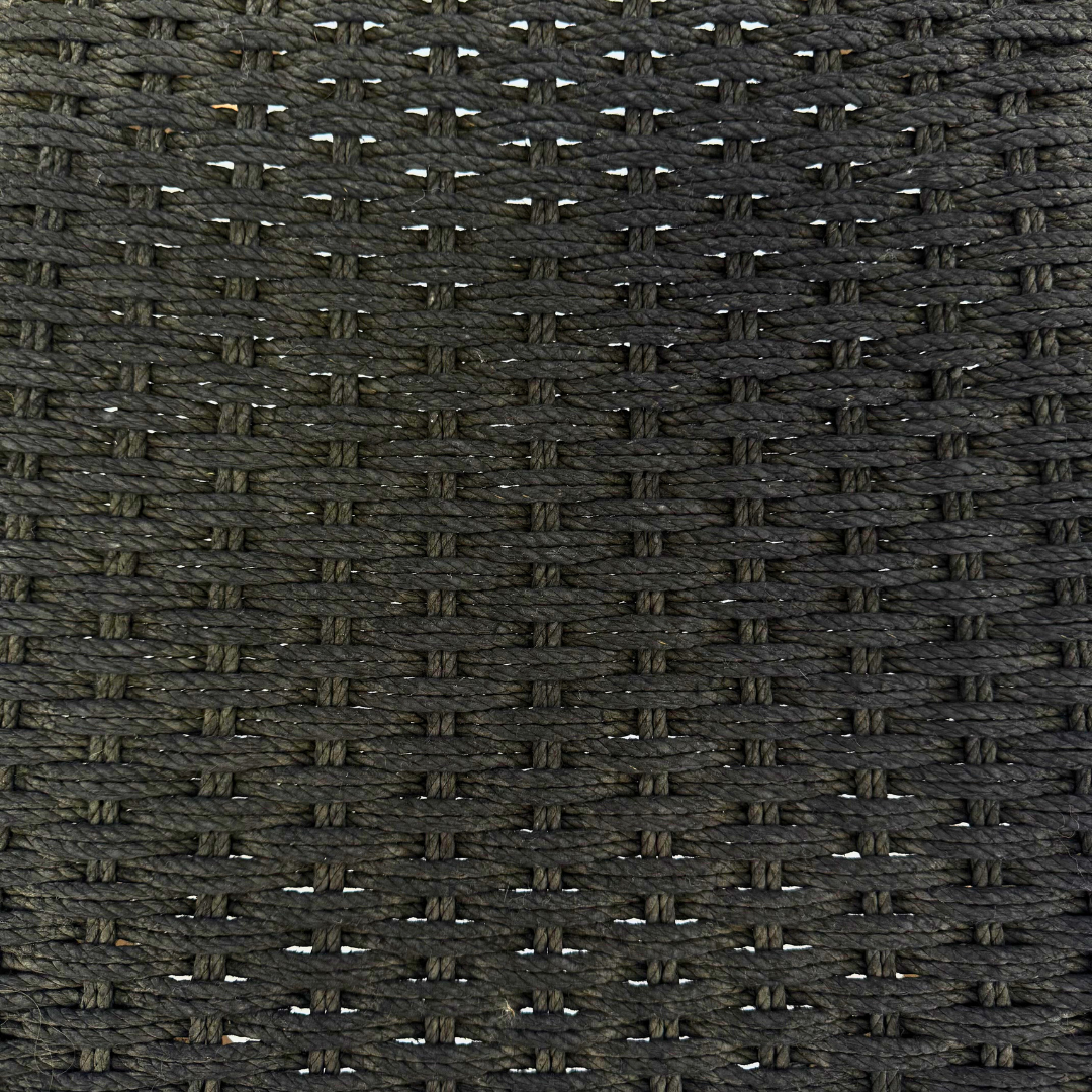 Close-up of a textured black fabric pattern