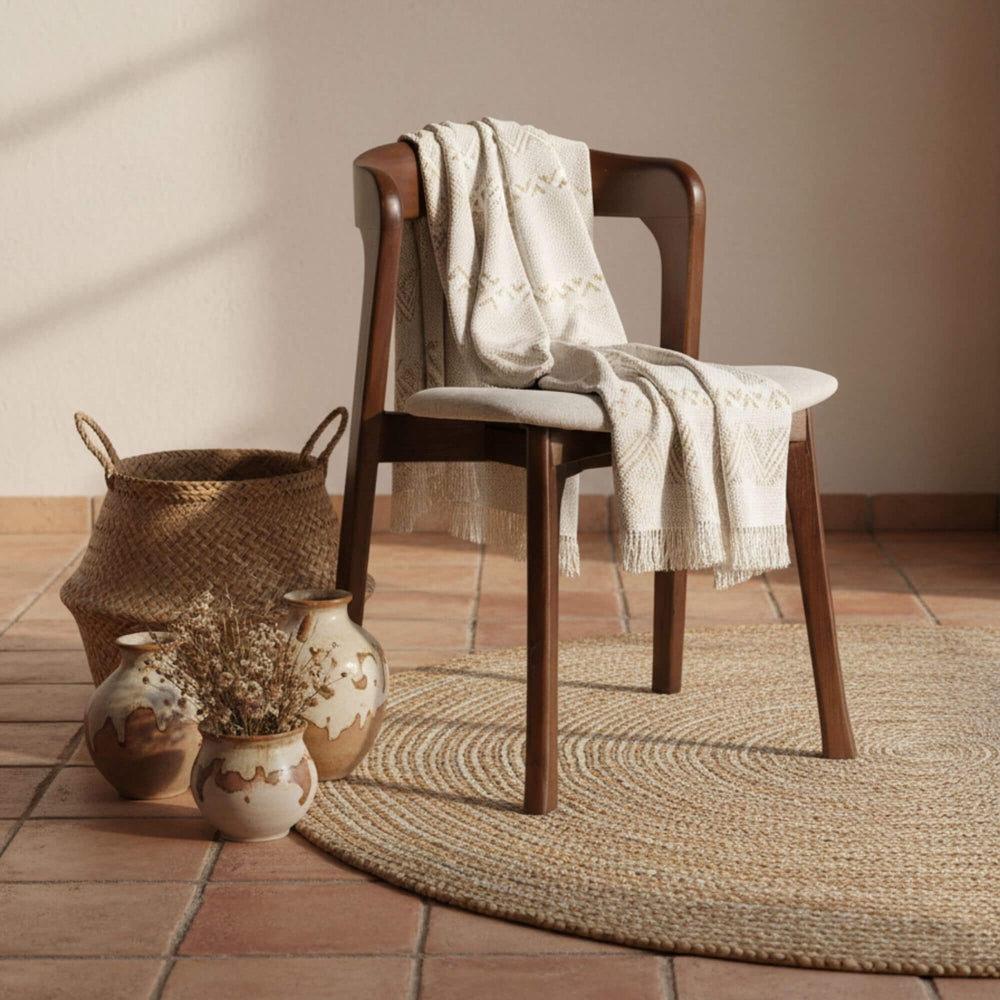 Nara dining chair in cozy living room 