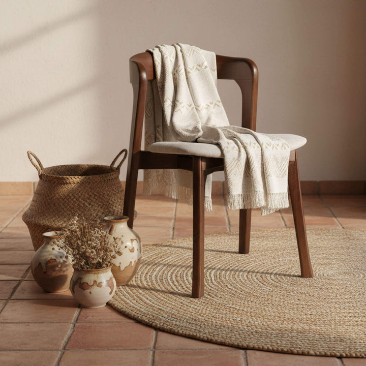 Nara dining chair in cozy living room 